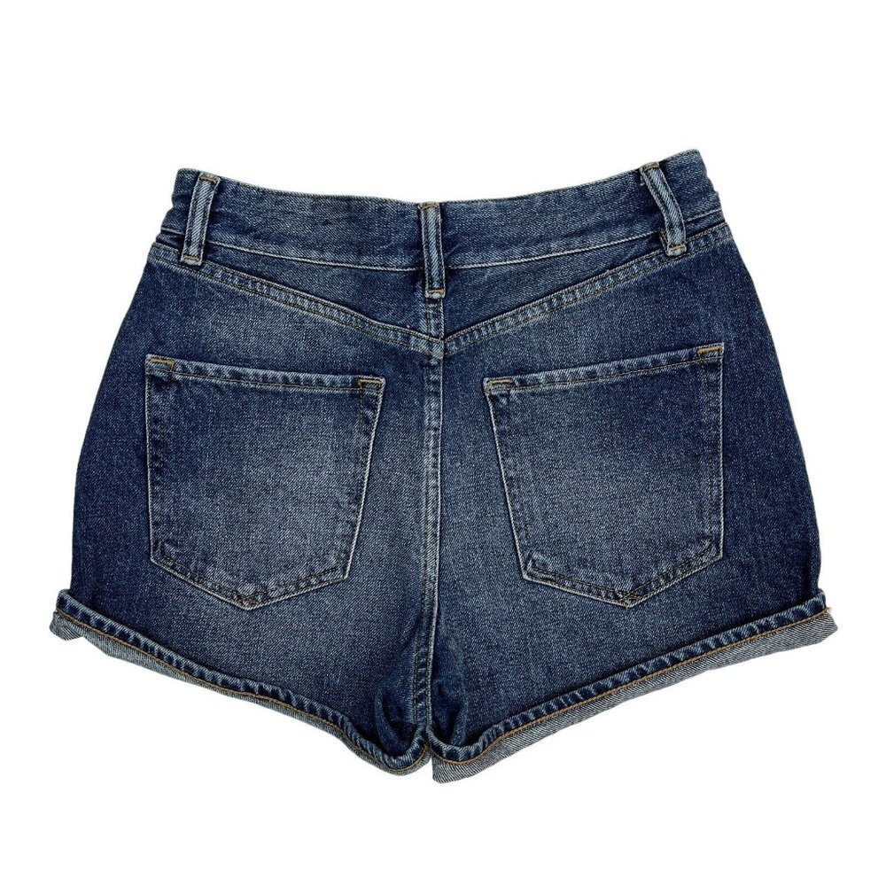 All Saints Denim Jean Shorts High Rise Womens 27 - Picture 2 of 9